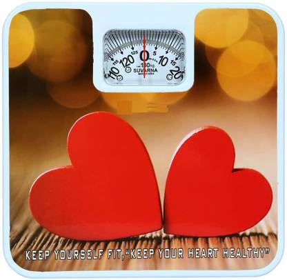 alis Analog Weight Bathroom Scale with Rotating Dial Display, Reliable Scale Track, Non-Slip & Scratch Resistant Platform | Body Weight Machine (Round Shape, 0-130kg, BP-A028) Weighing Scale