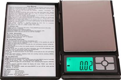 SELVES Notebook Series Digital Scale with 5 Digits LCD Display Weighing Scale