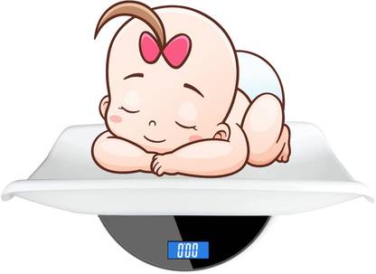 ACU-CHECK Digital Baby Weighing Scale With Tray For Newborn Baby upto 180KG Weight Machine Weighing Scale