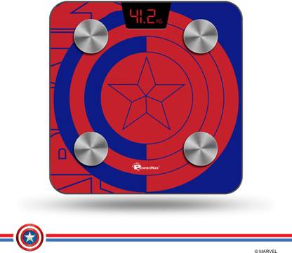 Powermax Fitness BCA-130 Marvel Series Captain America Bluetooth Smart Scale Weighing Scale