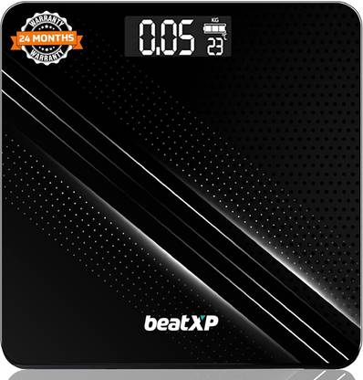 beatXP Gravity Digital Weight Machine For Body Weight |Thick Tempered Glass|LCD Display Weighing Scale