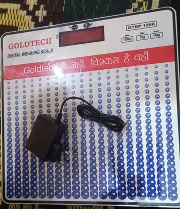 Goldtech Weighing machine 120kgs body weight bathroom scale Weighing Scale