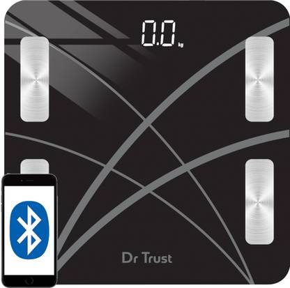 Dr Trust USA Model-521 Bluetooth Digital Smart Connect Fitness Body Fat Composition BMI Analyzer Electronic Weight Machine For Human Weighing Scale