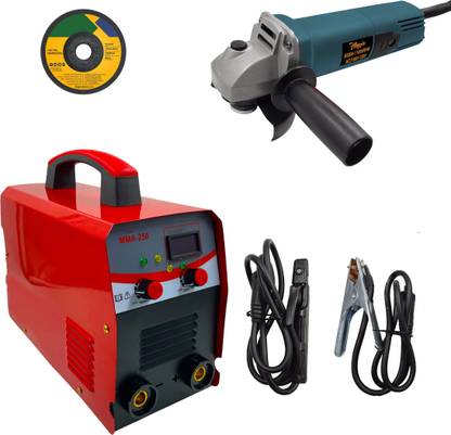 Hillgrove HGCM1221M2 250Amp Welding Machine With 100MM Wheel Diameter Angle Grinder Inverter Welding Machine
