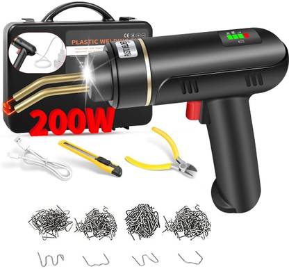SERPLEX 200W USB Cordless Plastic Welder, Rechargeable Welding Machine Hot Stapler Kit Inverter Welding Machine