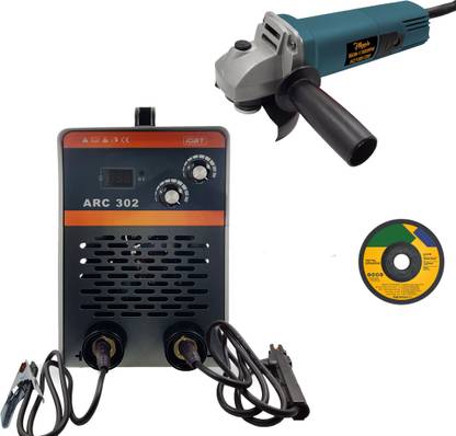 Hillgrove HGCM1209M1 302Amp Welding Machine With 100MM Wheel Diameter Angle Grinder Inverter Welding Machine