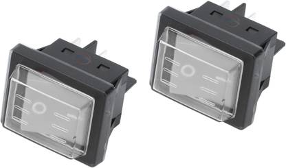 Mass Pro 40AMP 2Pcs ON Off Waterproof Rocker 4 Pin Switch 40A Boat Switch With Cover Inverter Welding Machine