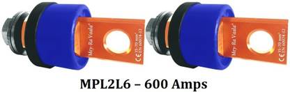 Mey-Ra Vaala Heavy Duty Machine Lug Connector MPL2 Series MPL2L4 – 400 Amps (Pack of 2) Inverter Welding Machine