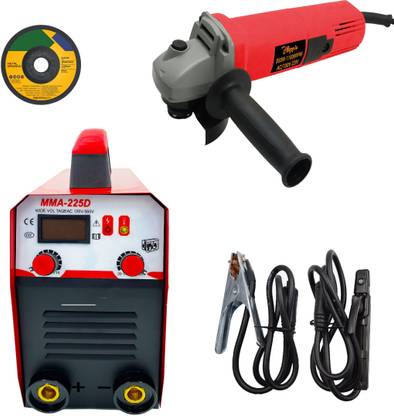 Hillgrove WMHG1214M2 225Amp Welding Machine With 100MM Wheel Diameter Angle Grinder Inverter Welding Machine