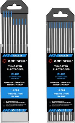iBELL ARC SOUL High Stability Blue Tungsten Welding Rods 2.4mm Dia & 175mm Length Welding Rod