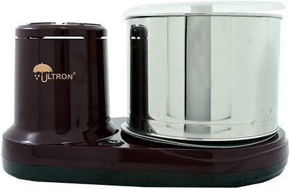ULTRON Table TOP Wet Grinder Champ |Coconut Scraper & Atta Kneader Attachments,150 Watt Wet Grinder