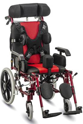 KosmoCare Recliner Junior Reclining Foldable Wheelchair For Cerebral Palsy Children Manual Wheelchair