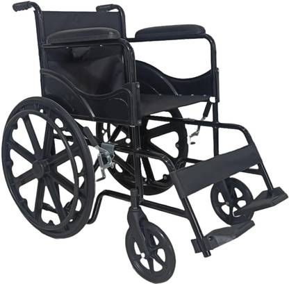 TR Foldable Wheelchair for Old People and Patient with Adjustable Seat Belt Manual Wheelchair