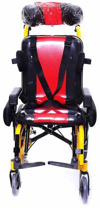 Smart Care Kid's Aluminium Alloy Lightweight Durable Portable Wheelchair with Hand Brakes - WC10 Manual Wheelchair