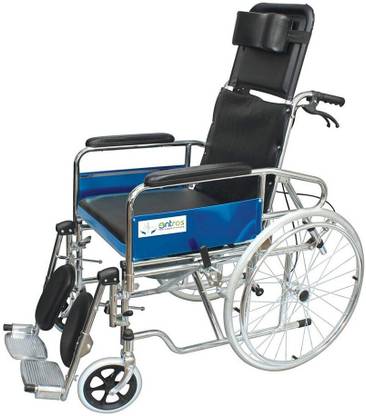 Entros KL608GCJ Recliner with Commode Use, Ideal For Old People & Handicaps Manual Wheelchair