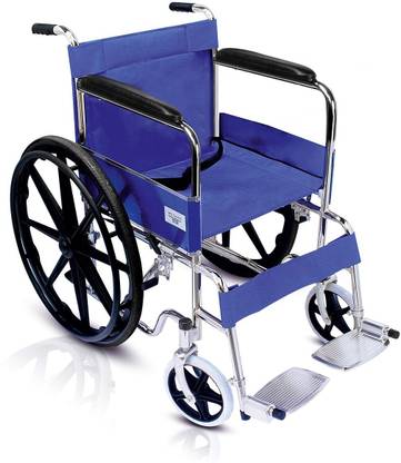 VMS Careline Serve Mag Wheel Foldable Wheelchair with Food Table Manual Wheelchair