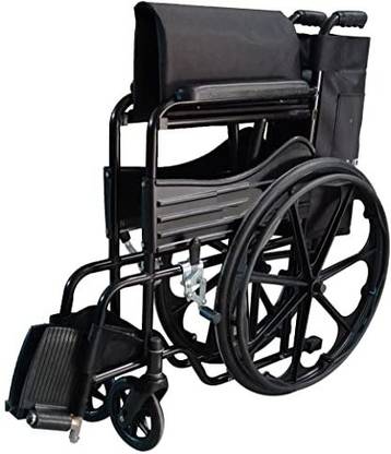 HealthEmate Magwheel Foldable with SEAT and Leg Belt Manual Wheelchair