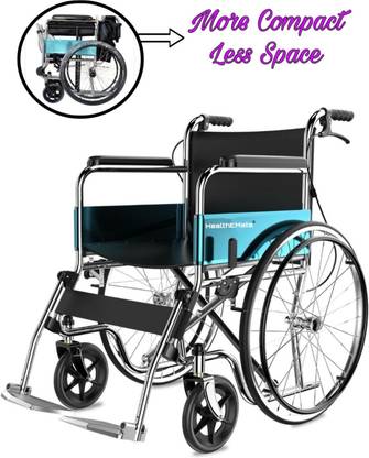 HealthEmate Fighter C Karma Foldable Steel Finish Manual Wheelchair