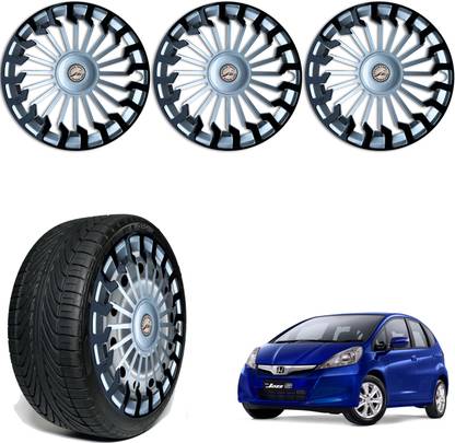 WolkomHome Car Accessories Wheel cap, Hub Cap 14 Inch Wheel Cover Sigma Black Silver SDR75 Wheel Cover For Honda Jazz