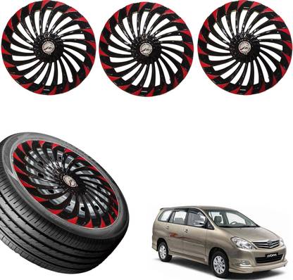 WolkomHome Car accessories Wheel cap, Hub Cap Turbain Red Black 15 Inch Wheel Cover For Toyota Innova