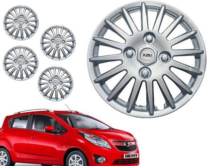 Kunj Autotech 14 Inch Wheel Cover Cap for Beat Silver Wheel Cover For Chevrolet Beat