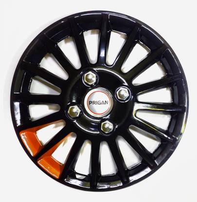 PRIGAN Camry Black Orange Twin 14 Wheel Cover For Universal For Car Universal For Car
