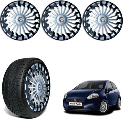 WolkomHome Car Accessories Wheel cap, Hub Cap 14 Inch Wheel Cover Sigma Black Silver SDR52 Wheel Cover For Fiat Grand Punto