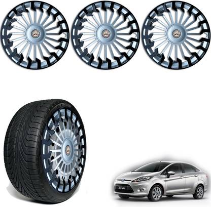 WolkomHome Car Accessories Wheel cap, Hub Cap 14 Inch Wheel Cover Sigma Black Silver SDR62 Wheel Cover For Ford i20