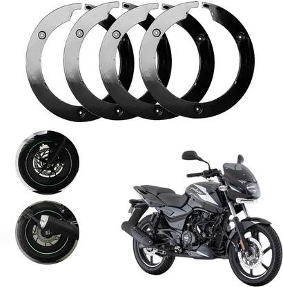 Sunriders Bike Wheel Cover 17 Inch For Bajaj Pulsar 150 Black Setof 4 Pc Wheel Cover For NA NA