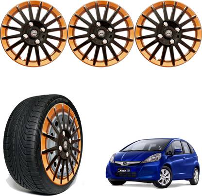 WolkomHome Car accessories Wheel cap, Hub Cap 14 Inch Multi Spike Black Copper CDR75 Wheel Cover For Honda Jazz