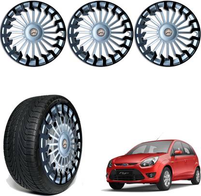 WolkomHome Car Accessories Wheel cap, Hub Cap 14 Inch Wheel Cover Sigma Black Silver SDR65 Wheel Cover For Ford Figo 1.2P Base MT