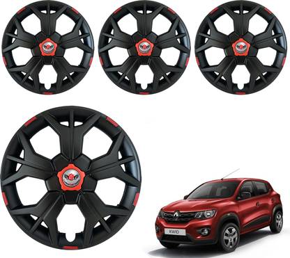 CuboDePlato Sharp Black Wheel Cover 13In Renault Kwid Wheel Cover For Renault Kwid