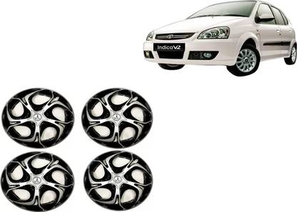 ALPINEZO CAR WHEEL CAP/WHEEL COVER HAWK DC-A DEGINE "SILVER_BLACK" 13 INCH Wheel Cover For Tata Indica, Accent, i10, Esteem, A-Star, Zen Estilo, Eeco, Alto K10