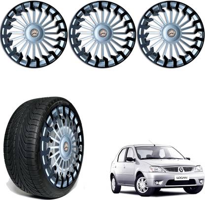 WolkomHome Car Accessories Wheel cap, Hub Cap 14 Inch Wheel Cover Sigma Black Silver SDR94 Wheel Cover For Mahindra Logan