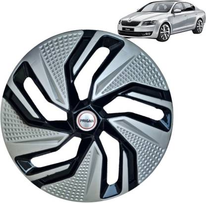 PRIGAN Octavia Blaze Black Silver 16 INCH Wheel Cover For Skoda Octavia