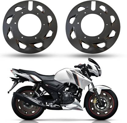 Alleykat Carbon Pattern Pro Bike Disc Wheel Cover 17 Inch(Pack of 2) TVS Apache RTR-160 Wheel Cover For NA NA