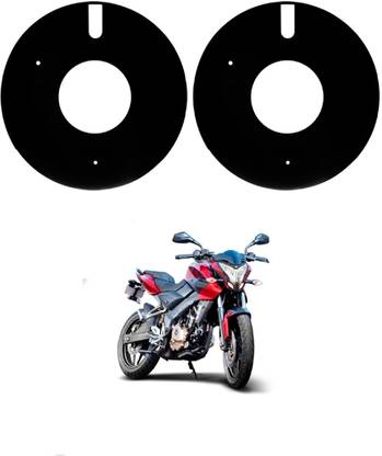 Sunriders Full Acrylic Bike Wheel Cover 17 Inch For Bajaj Ns 200 Black Pack of 2 Pc Wheel Cover For NA NA