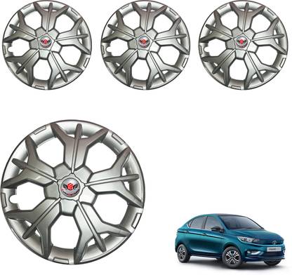 CuboDePlato Sharp Silver Wheel Cover 14In Tigor EV 2022 Wheel Cover For Tata Tiago Revotron XE