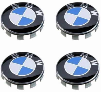 Aag 68MM Blue-White Aluminium Wheel Hub Caps (4PCS/1SET) Wheel Cover For BMW 1 Series, 3 Series, 4 Series