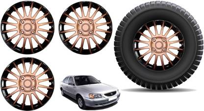 HUDMOZ ACCENT 13 Inches CMRCB Wheel Caps / Hubcaps Wheel Cover For HYUNDAI Accent