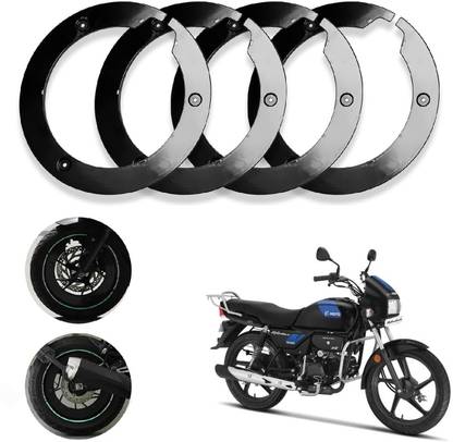 Sunriders Pro Disc Bike Wheel Cover 18 Inch Set of 4 (Black) Hero Splender plus , Pro ,i3s Wheel Cover For NA NA