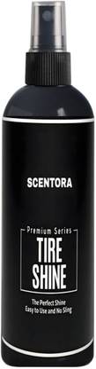 SCENTORA Tire Shine Spray | High Gloss & Satin Finish | Non-Greasy, UV Protection 100 ml Wheel Tire Cleaner