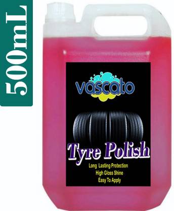 Vascato Tyre Polish Black Shine Finish_MPSPS_05 500 ml Wheel Tire Cleaner