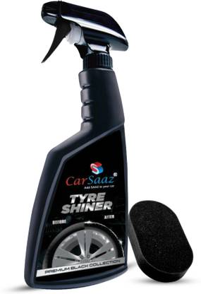 Carsaaz Tyre Shiner with Applicator pad, Tyre Restorer 380 ml Wheel Tire Cleaner
