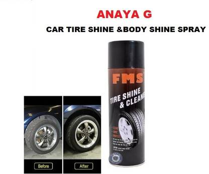 ANAYA G Clean-Shine-Protect-TireSpray 600 ml Wheel Tire Cleaner (Pack of 1) 600 ml Wheel Tire Cleaner