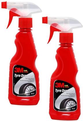 3M Tyre Dresser, Long Lasting tyre Gloss (250ml Each, Pack of 2) 500 ml Wheel Tire Cleaner