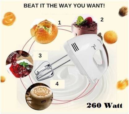 PAYTON SKRAYAN 7-Speed Electric Hand Mixer / Hand Blender for Ice-cream, Cake Cream, Plastic Flat Whisk