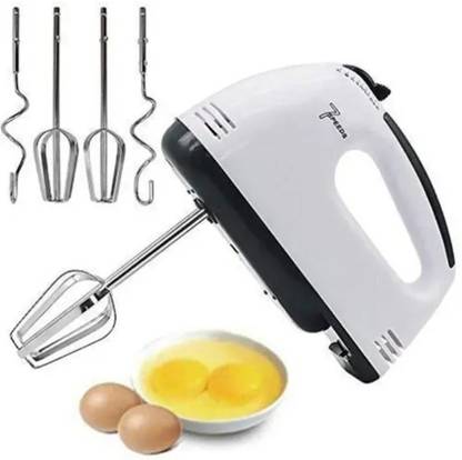 Harsh 260 W White Electric Whisk, Hand Blender (Egg, Lassi, Butter Milk,Cakes,Maker) Plastic Cage Whisk