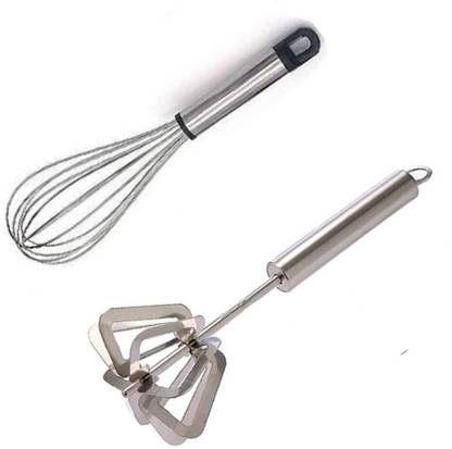 AKsells whisk combo | blender | egg whisk | pack of 2 Steel Coil Whisk