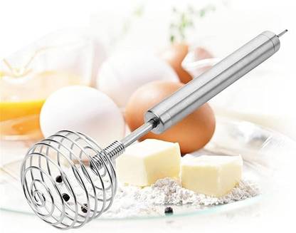 OSSOBERRY stainless Steel Ball shaped Multipupose egg whisker/ Stirrer-egg beater Stainless Steel Coil Whisk